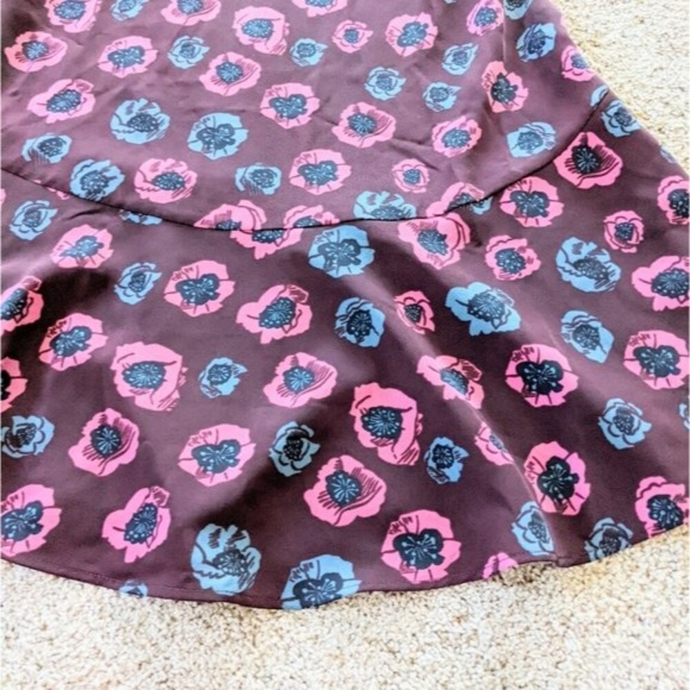 Ann Taylor Loft Outlet Floral Long Sleeve Dress 4 - Picture 7 of 12